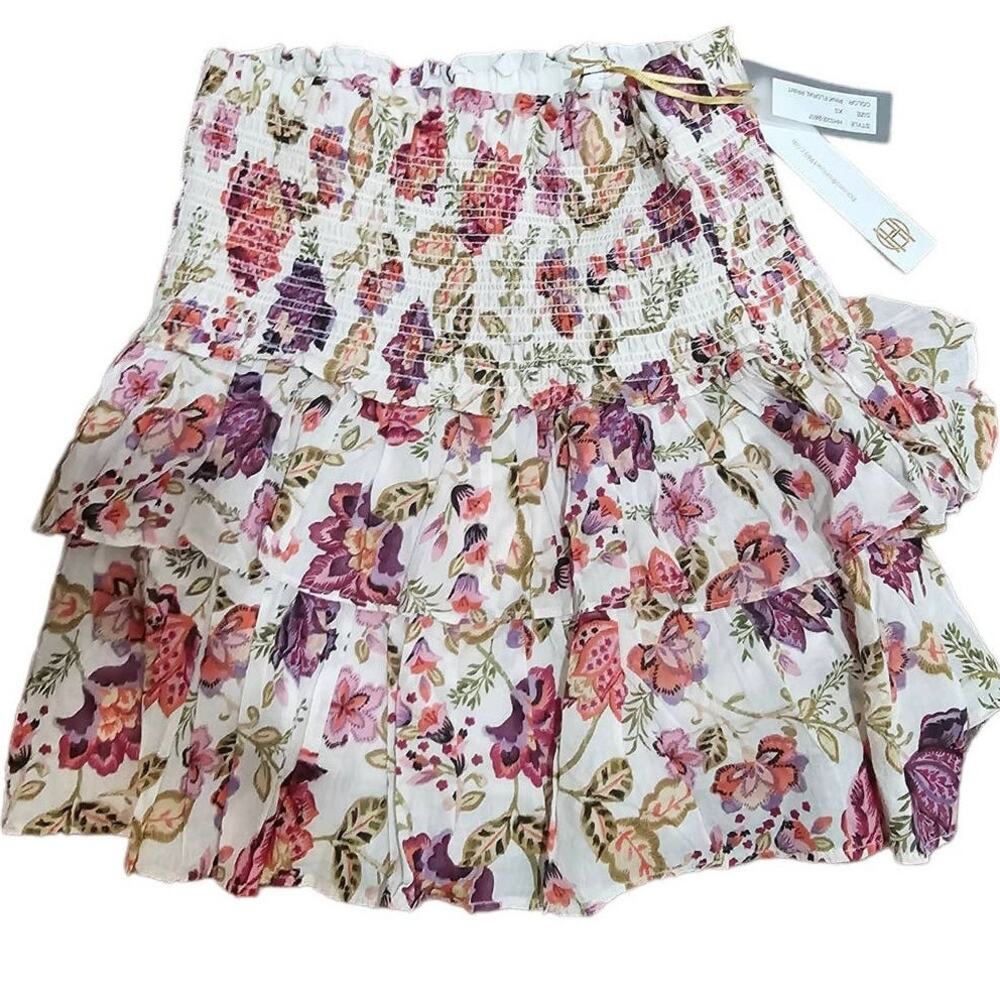 House Of Harlow Skirt NWT Women's Floral High Waisted Pleated Size XS